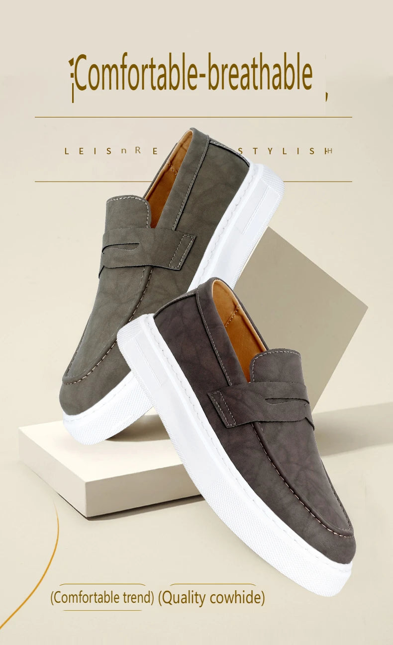 Mocassins Cuir style Italien