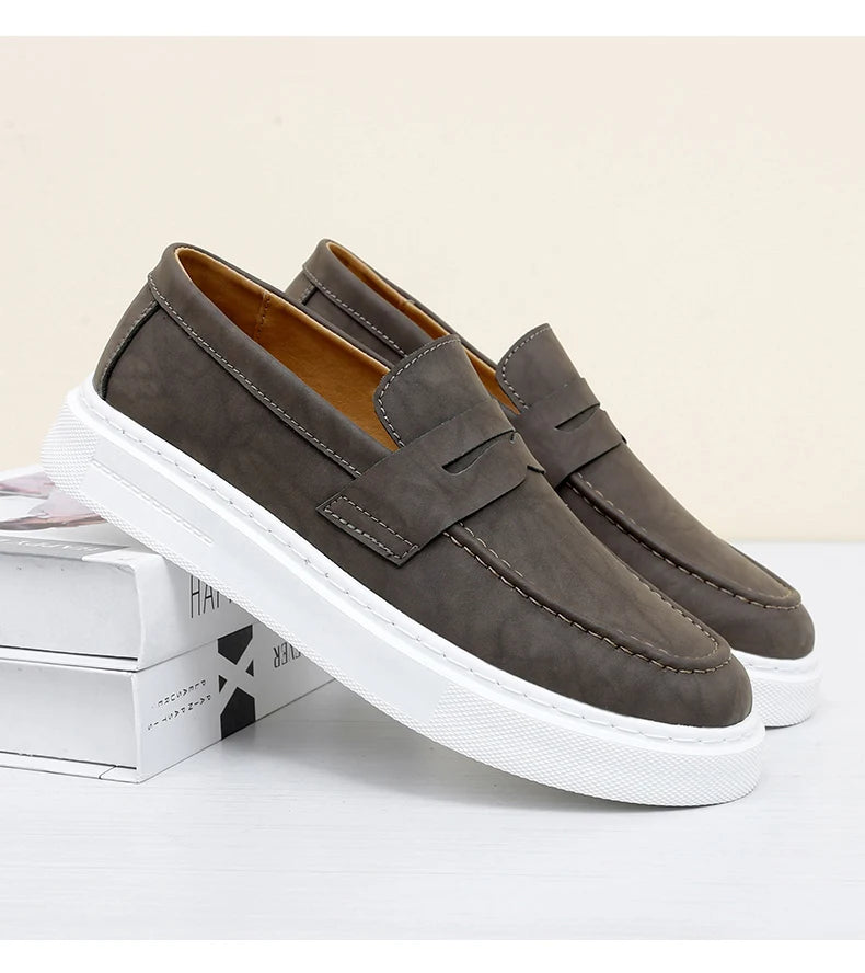 Mocassins Cuir style Italien